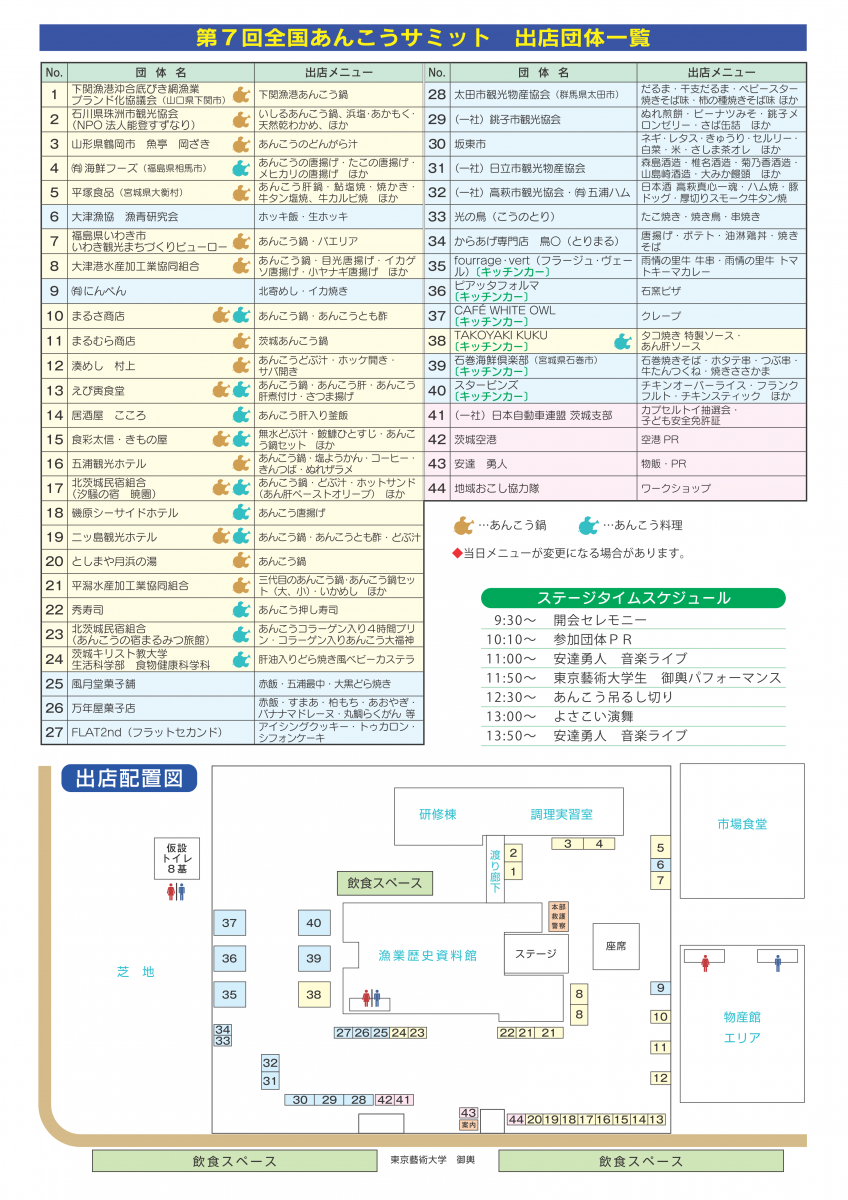 『あんこうサミットチラシ裏』の画像